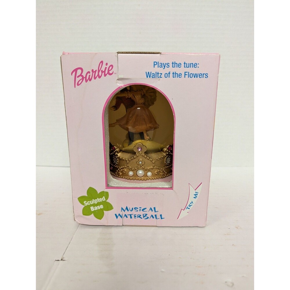 2001 VERY RARE Barbie In The Nutcracker Decorative Collectible Musical Waterball